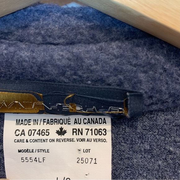 Vintage Navy Fleece Button Up - Picture 4 of 7